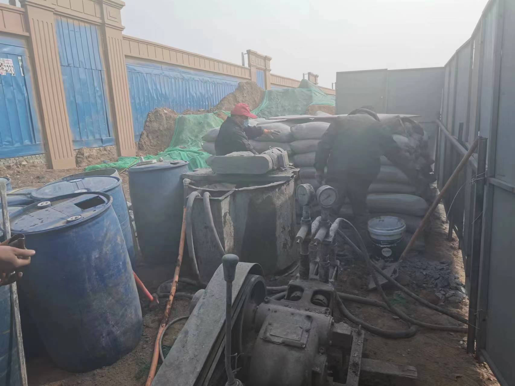 加乐镇地基沉降注浆加固